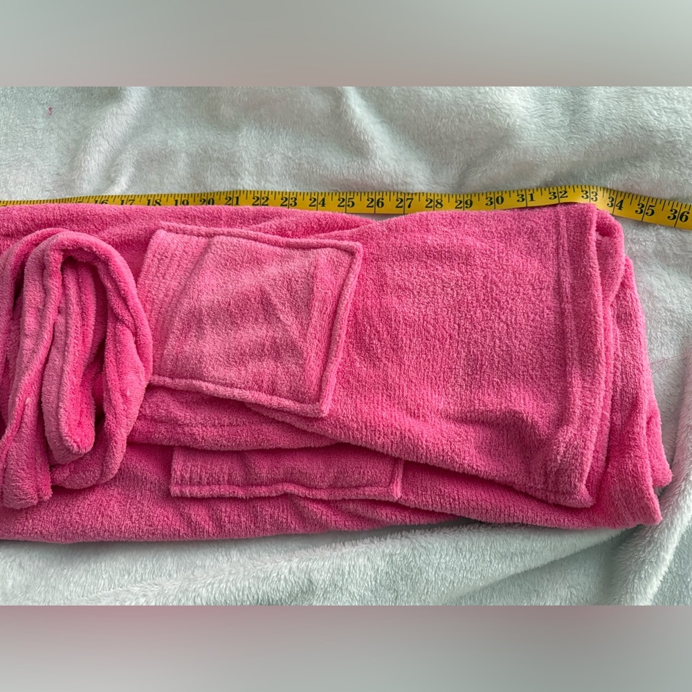 NWT Blue Star Pink Cozy Plush Bathrobe - Picture 8 of 8